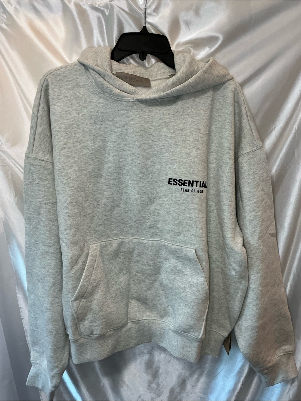 NWT Essentials Men’s Light Oat Crewneck Sweatshirt with Logo Small Oversized